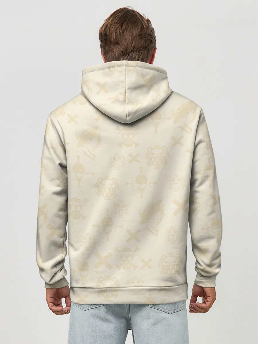 Худи мужской база хлопок / Ророноа Зоро и малыш Манки Д. Луффи