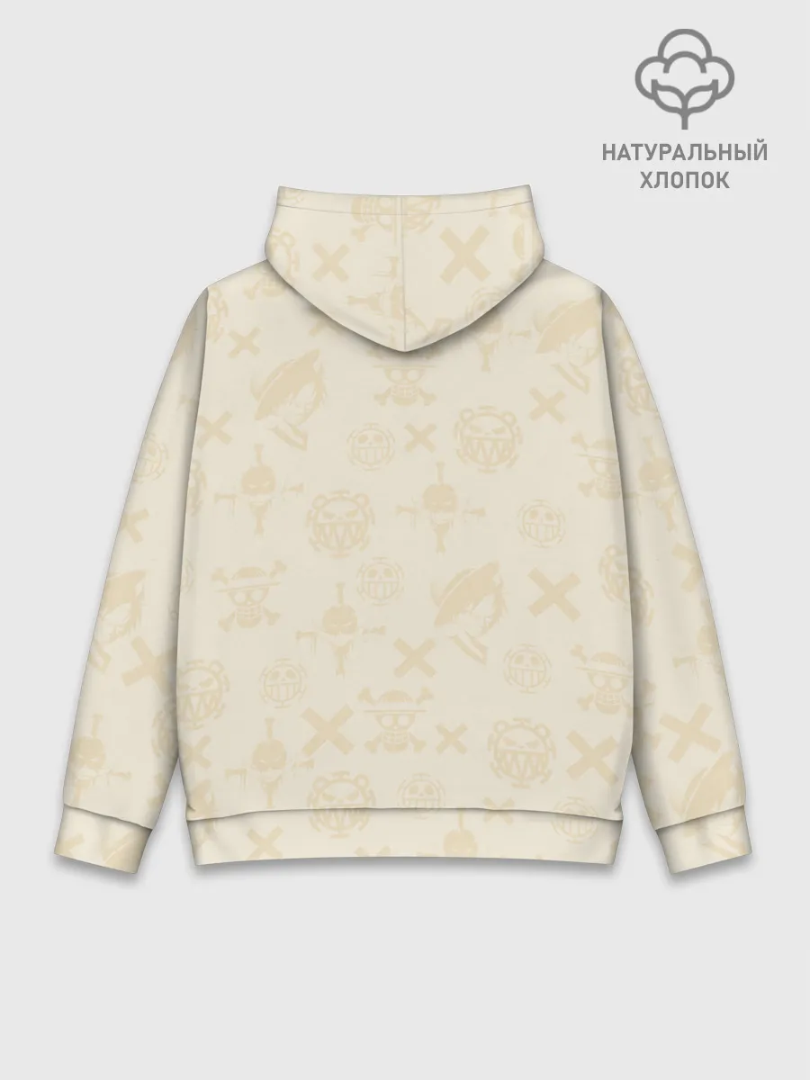 Худи мужской база хлопок / Ророноа Зоро и малыш Манки Д. Луффи