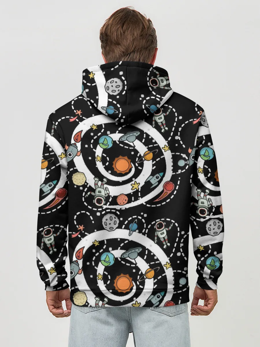 Худи мужской база хлопок / Космический астронавт