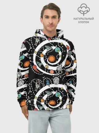 Худи мужской база хлопок / Космический астронавт