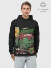 Худи мужской база хлопок / Кот Ктулху