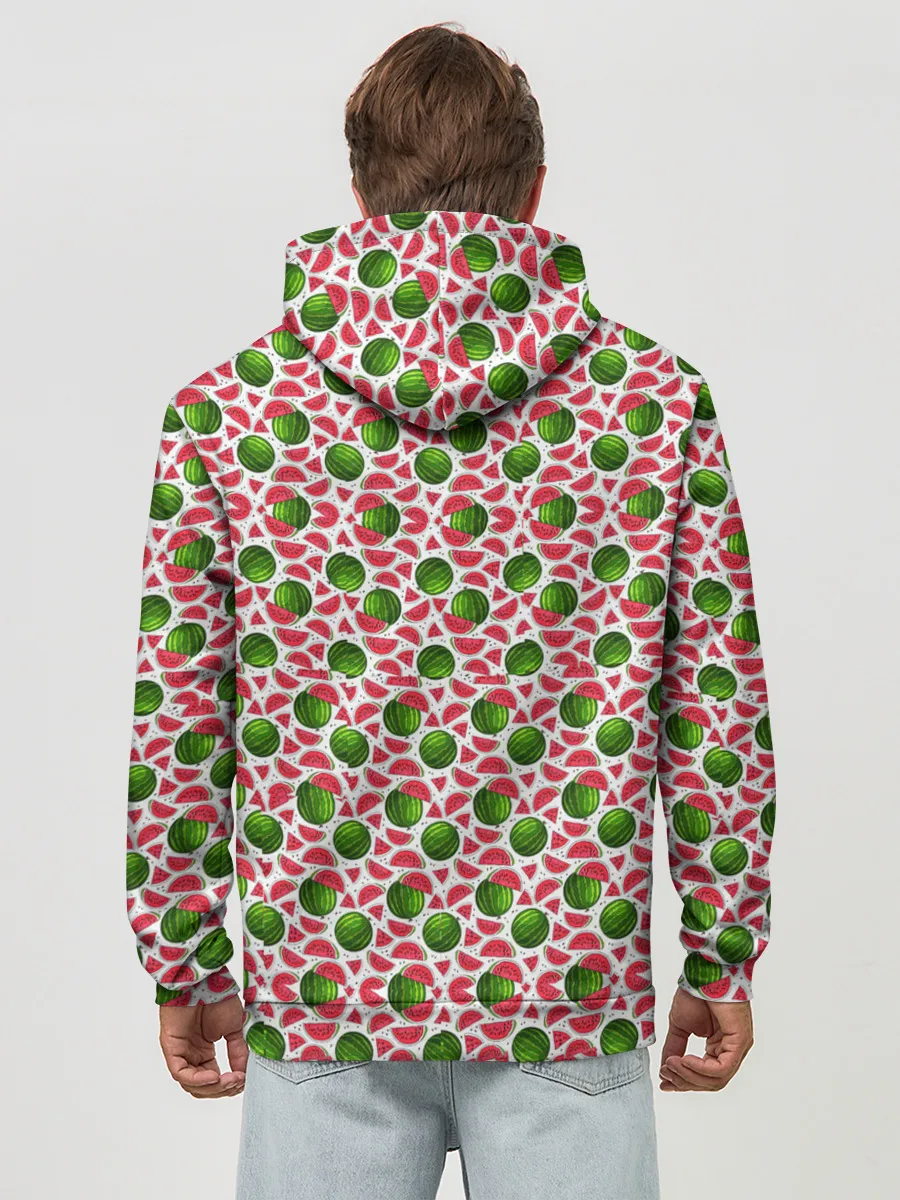 Худи мужской база хлопок / Арбузы