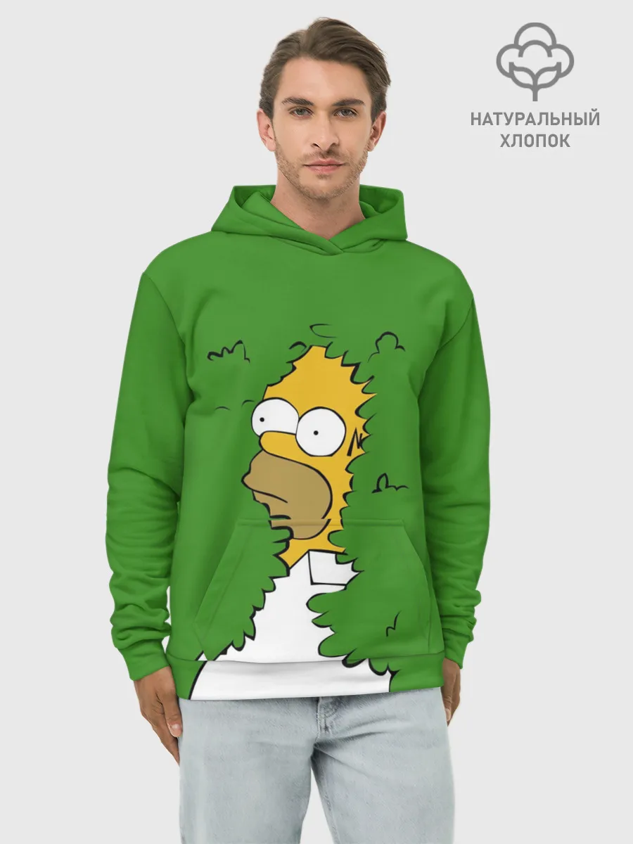 Худи мужской база хлопок / Мем с Гомером