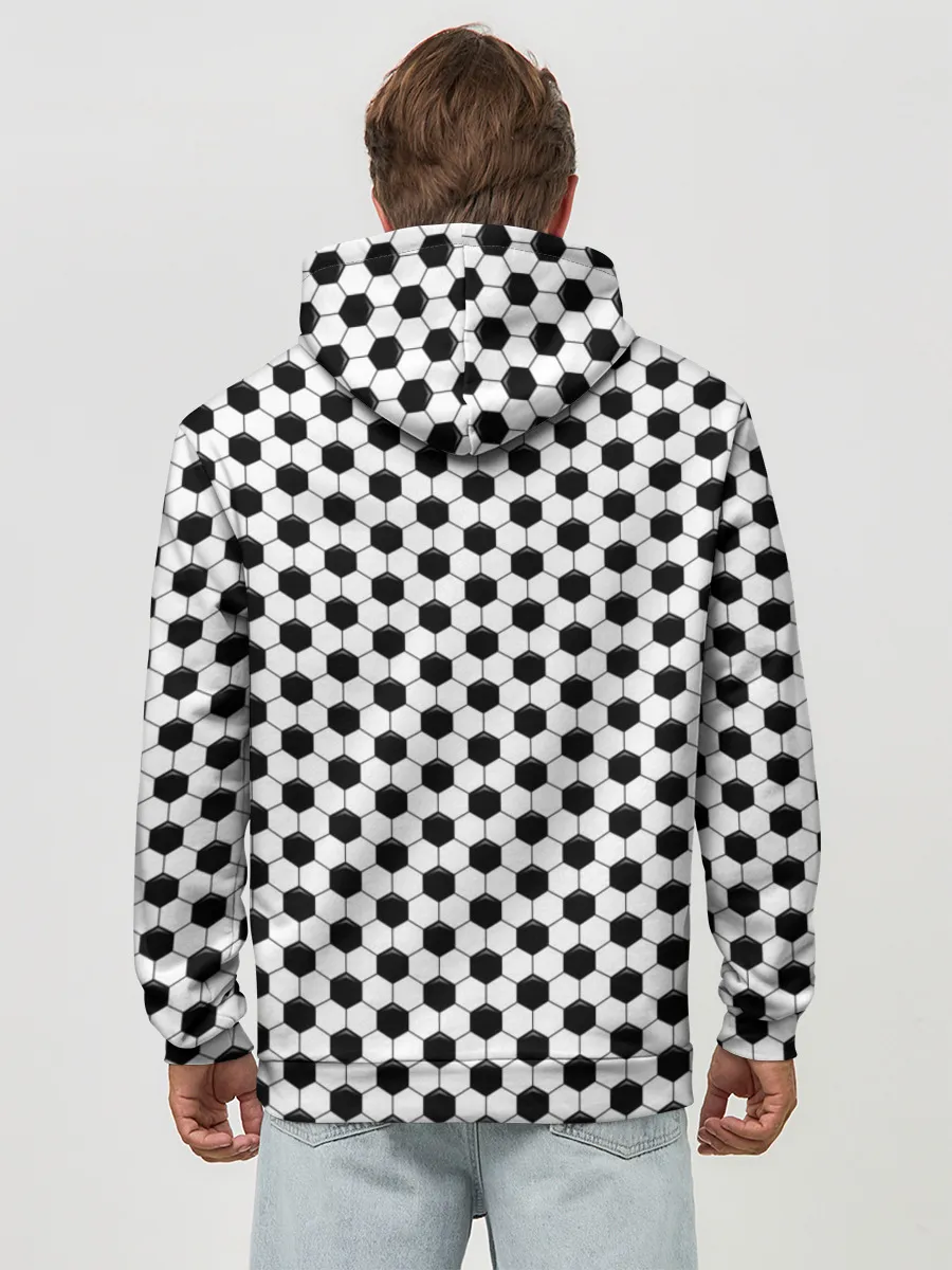 Худи мужской база хлопок / Текстура мяча