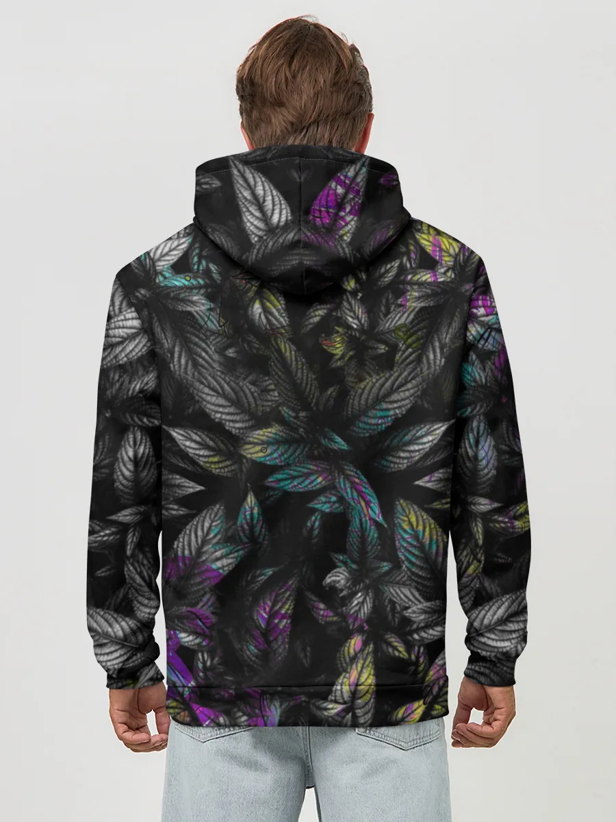 Худи мужской база хлопок / Череп / Психоделика