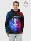 Худи мужской база хлопок / Космический Луффи One Piece