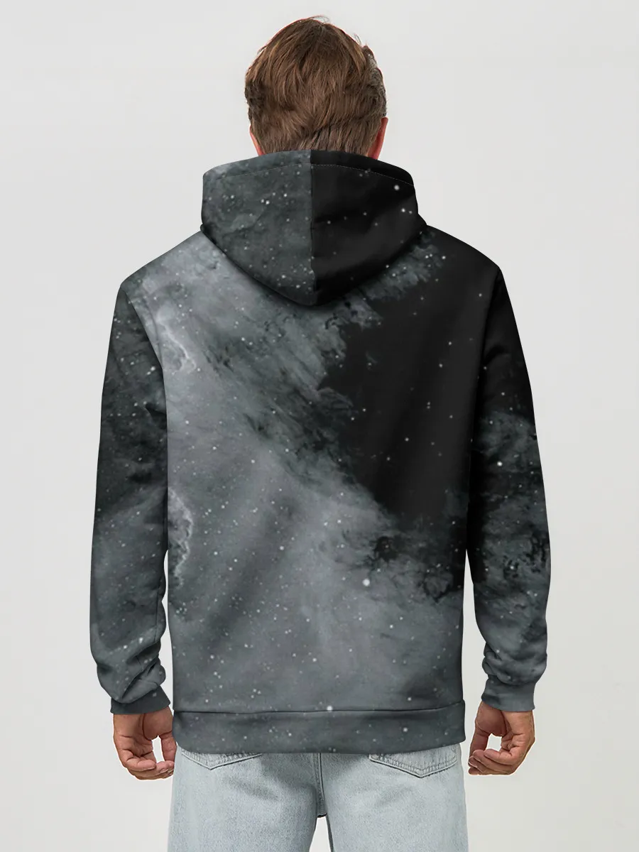 Худи мужской база хлопок / Космос / Абстракция