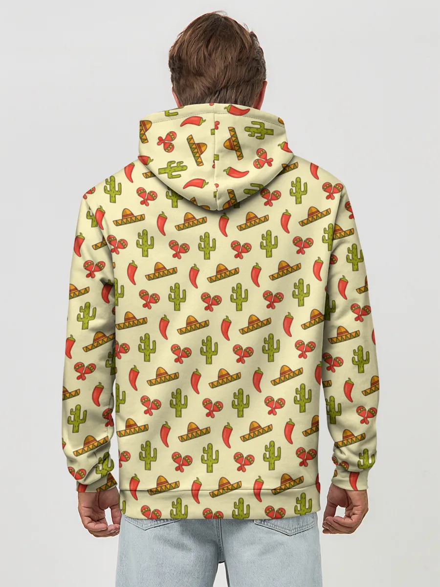 Худи мужской база хлопок / Мексиканский фон