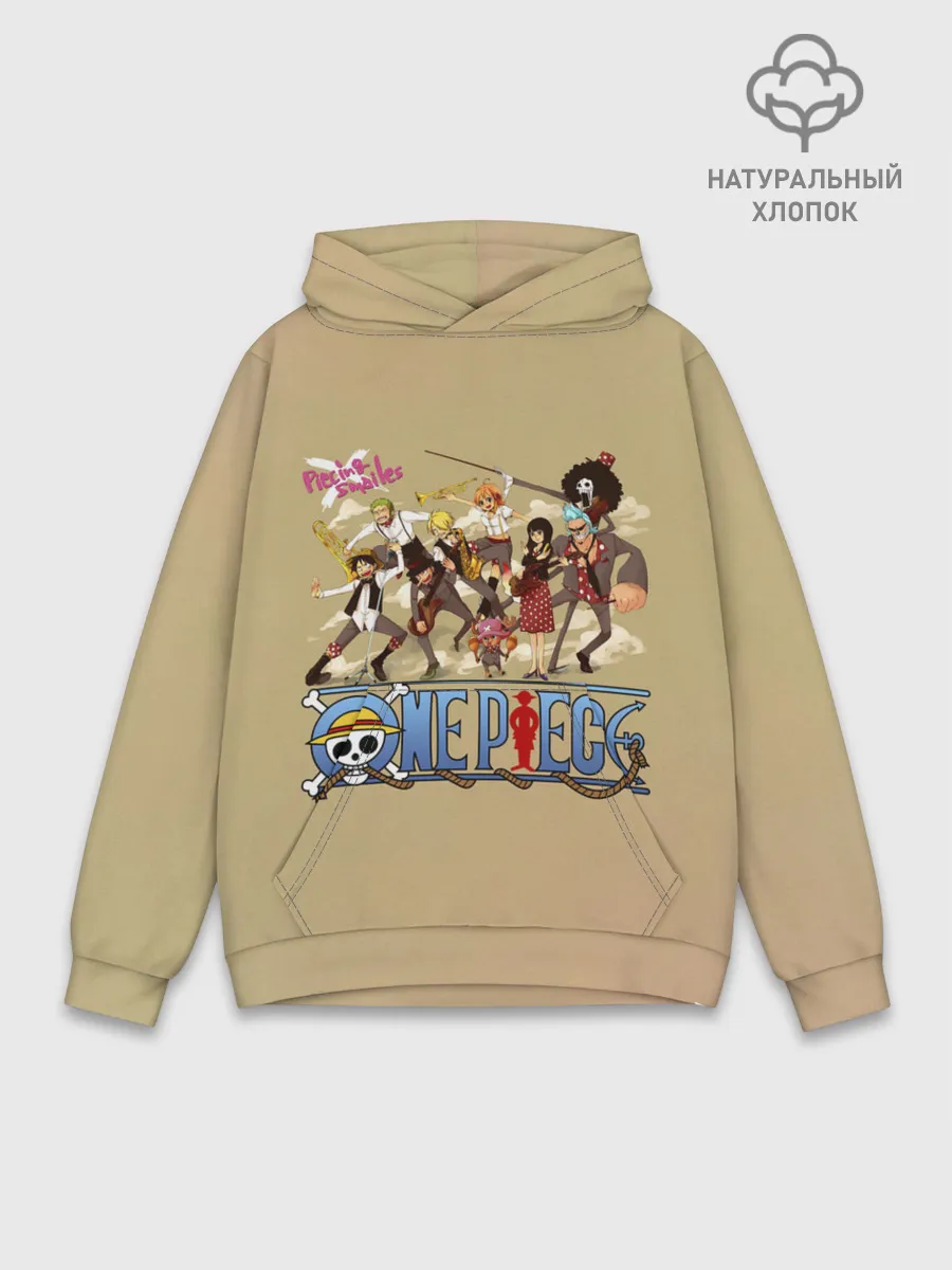 Худи мужской база хлопок / Пираты Соломенной Шляпы | One Piece
