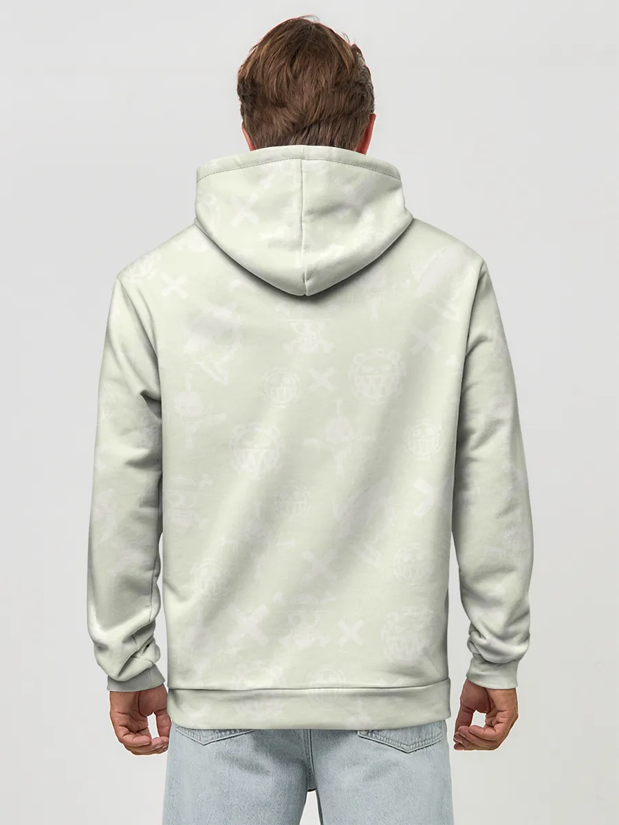 Худи мужской база хлопок / Эмблемы One Piece. Большой куш