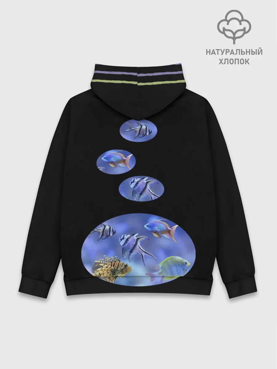 Худи мужской база хлопок / Море внутри