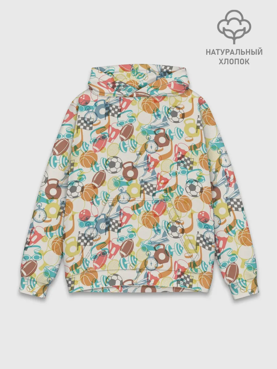 Худи мужской база хлопок / Разный Спорт