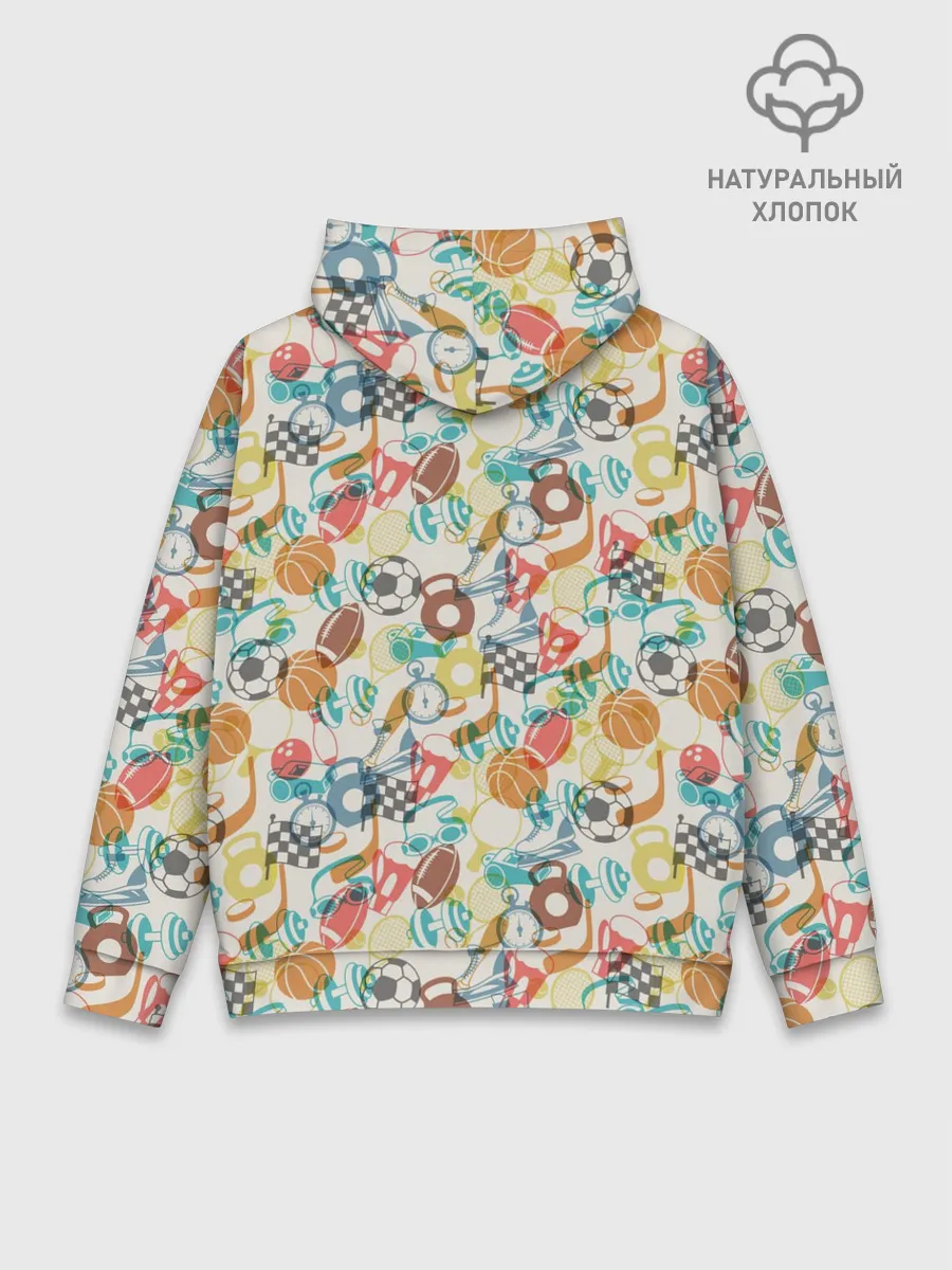 Худи мужской база хлопок / Разный Спорт