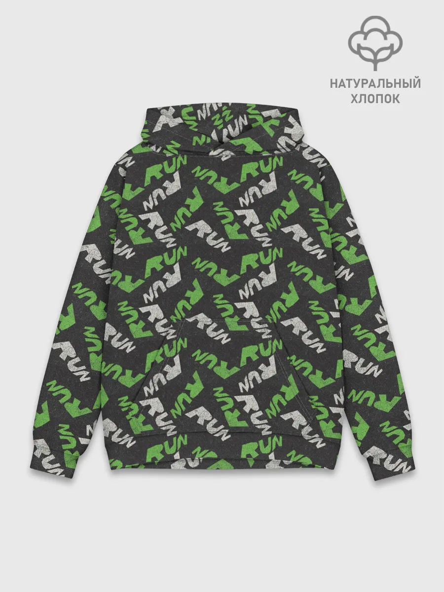Худи мужской база хлопок / RUN