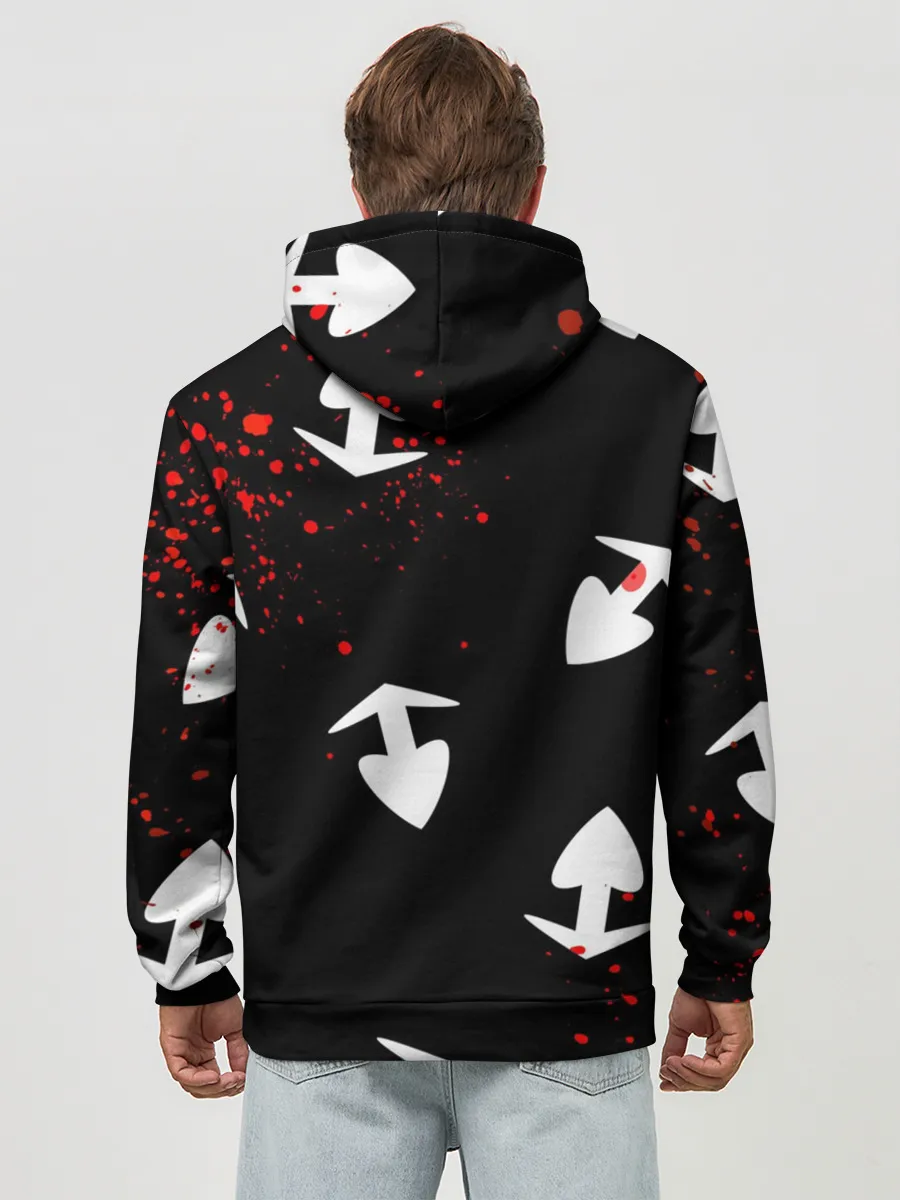 Худи мужской база хлопок / Плащ Хяккимару