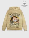 Худи мужской база хлопок / Манки Д. Луффи в розыске One Piece