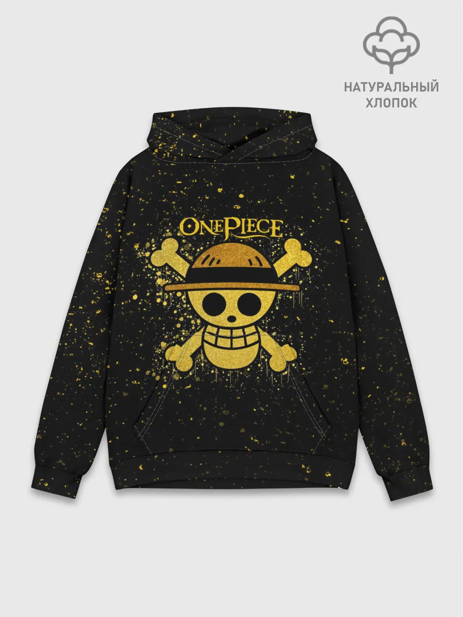 Худи мужской база хлопок / Веселый Роджер пиратов Соломенной Шляпы
