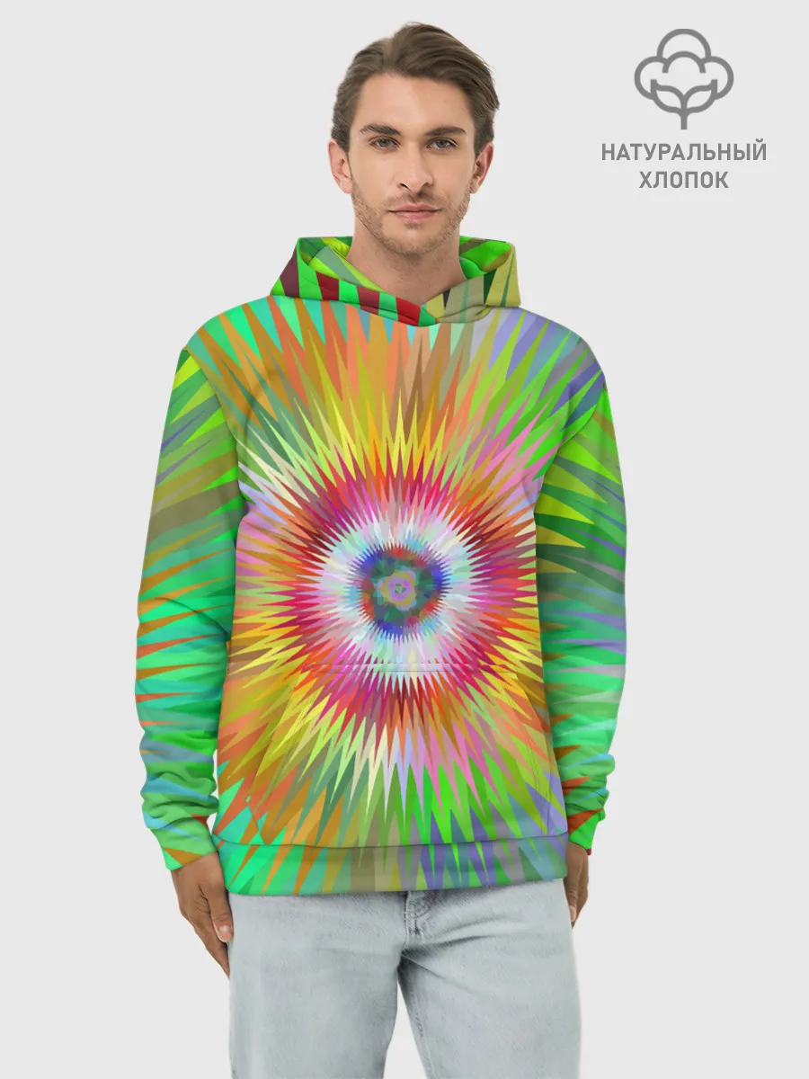 Худи мужской база хлопок / Тропичный Бум!