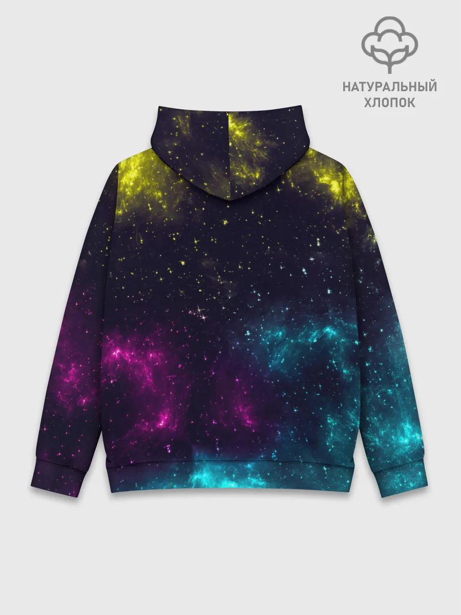 Худи мужской база хлопок / Космический Луффи One Piece