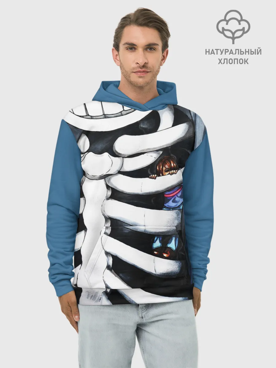 Худи мужской база хлопок / SANS AND FRISK