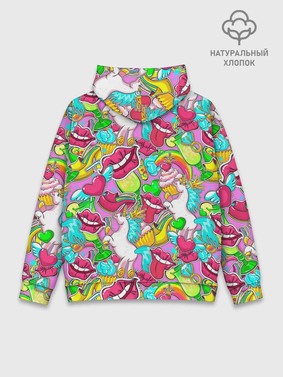 Худи мужской база хлопок / Губы фреш