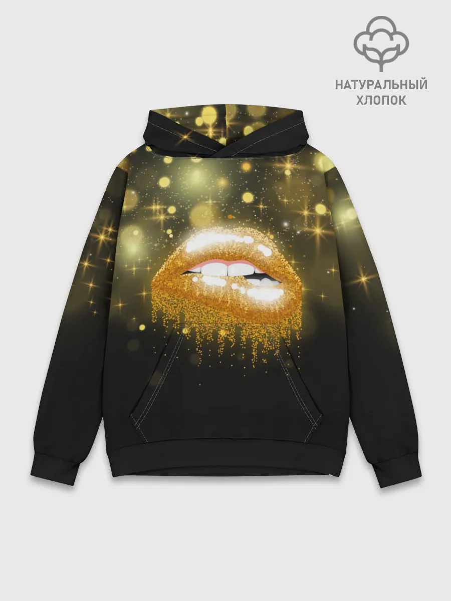 Худи мужской база хлопок / Губы