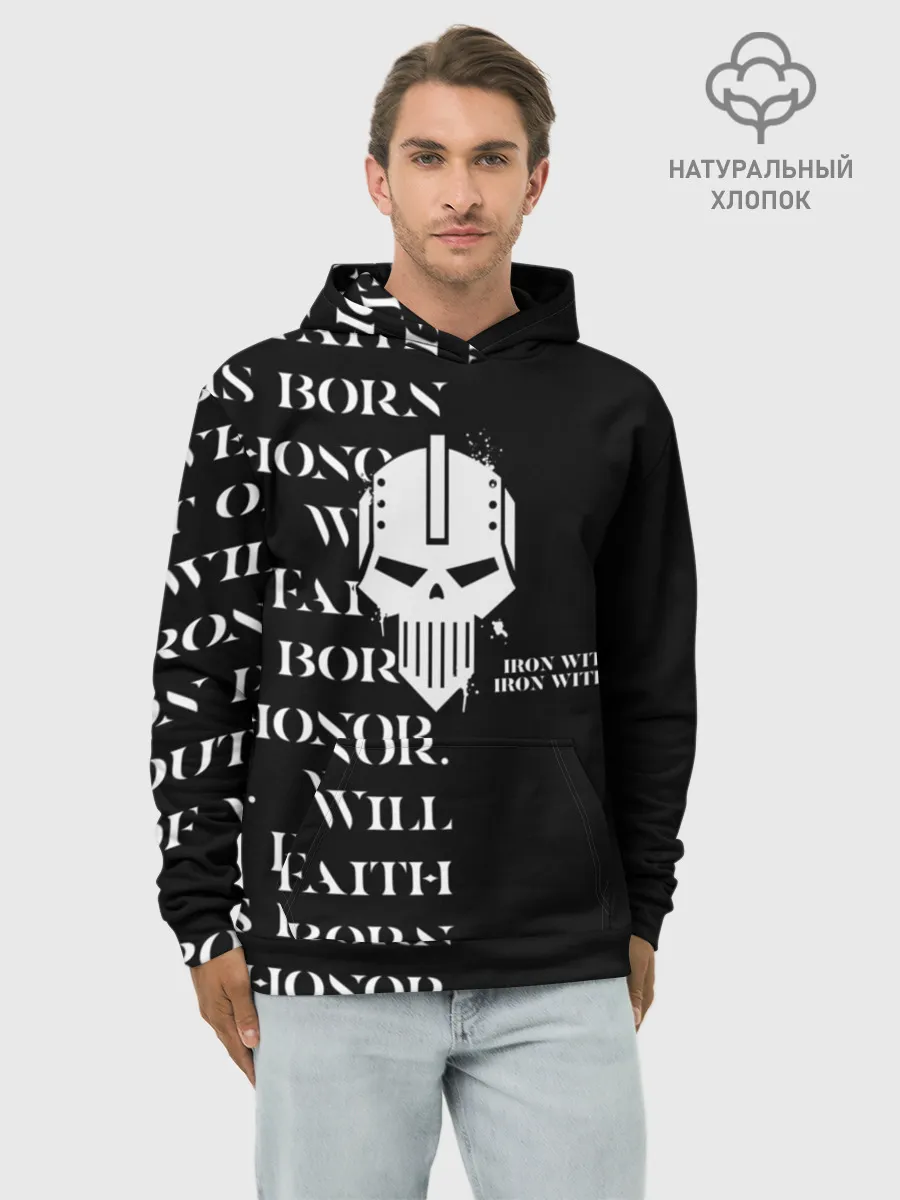Худи мужской база хлопок / Боевой клич | Железные войны