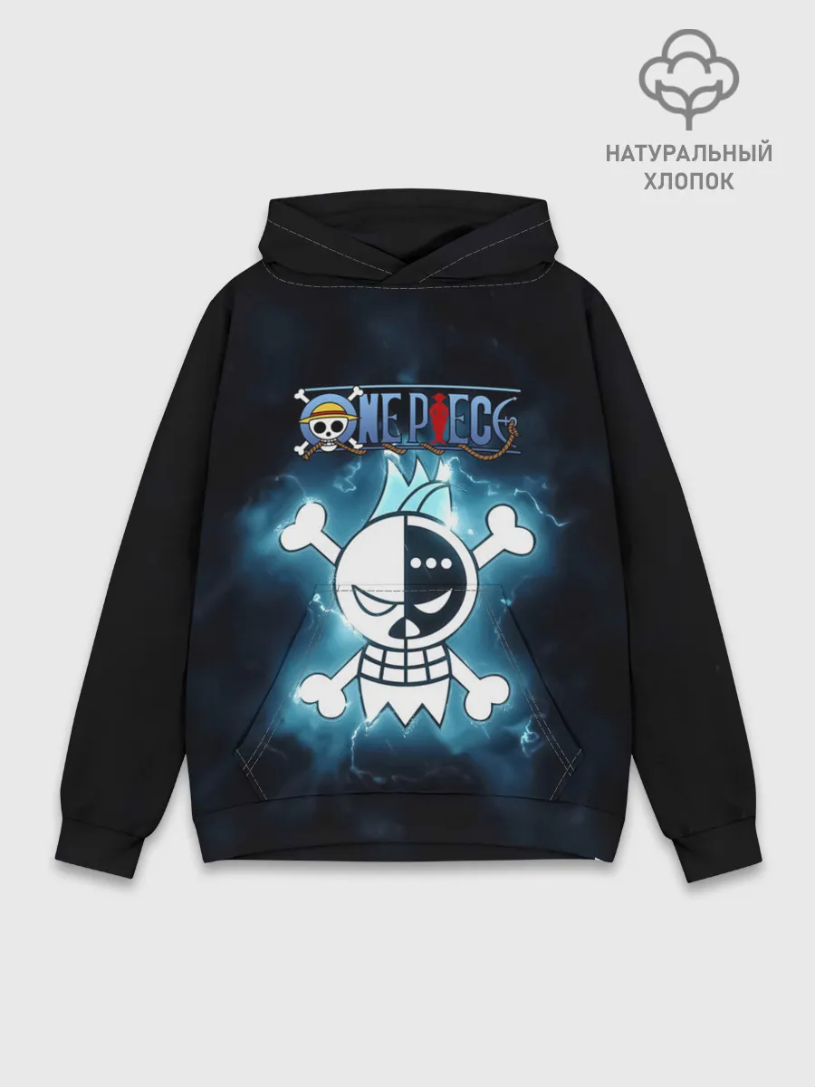 Худи мужской база хлопок / Веселый Роджер Фрэнки | One Piece