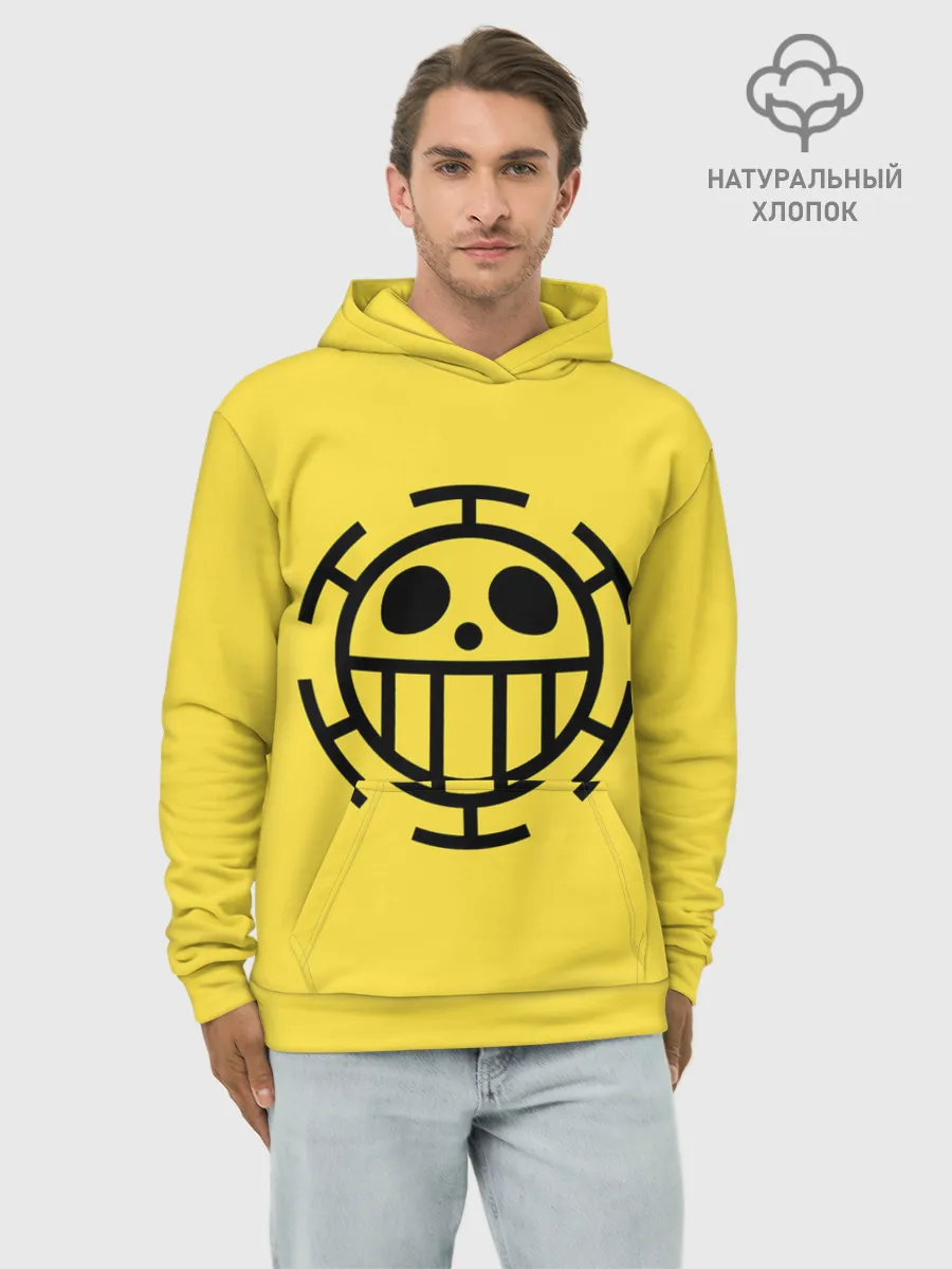 Худи мужской база хлопок / Как у Трафальгара Ло One Piece