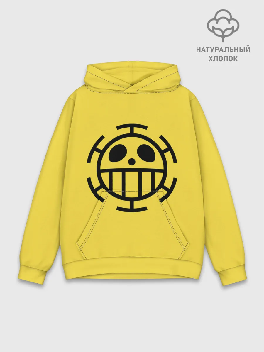 Худи мужской база хлопок / Как у Трафальгара Ло One Piece