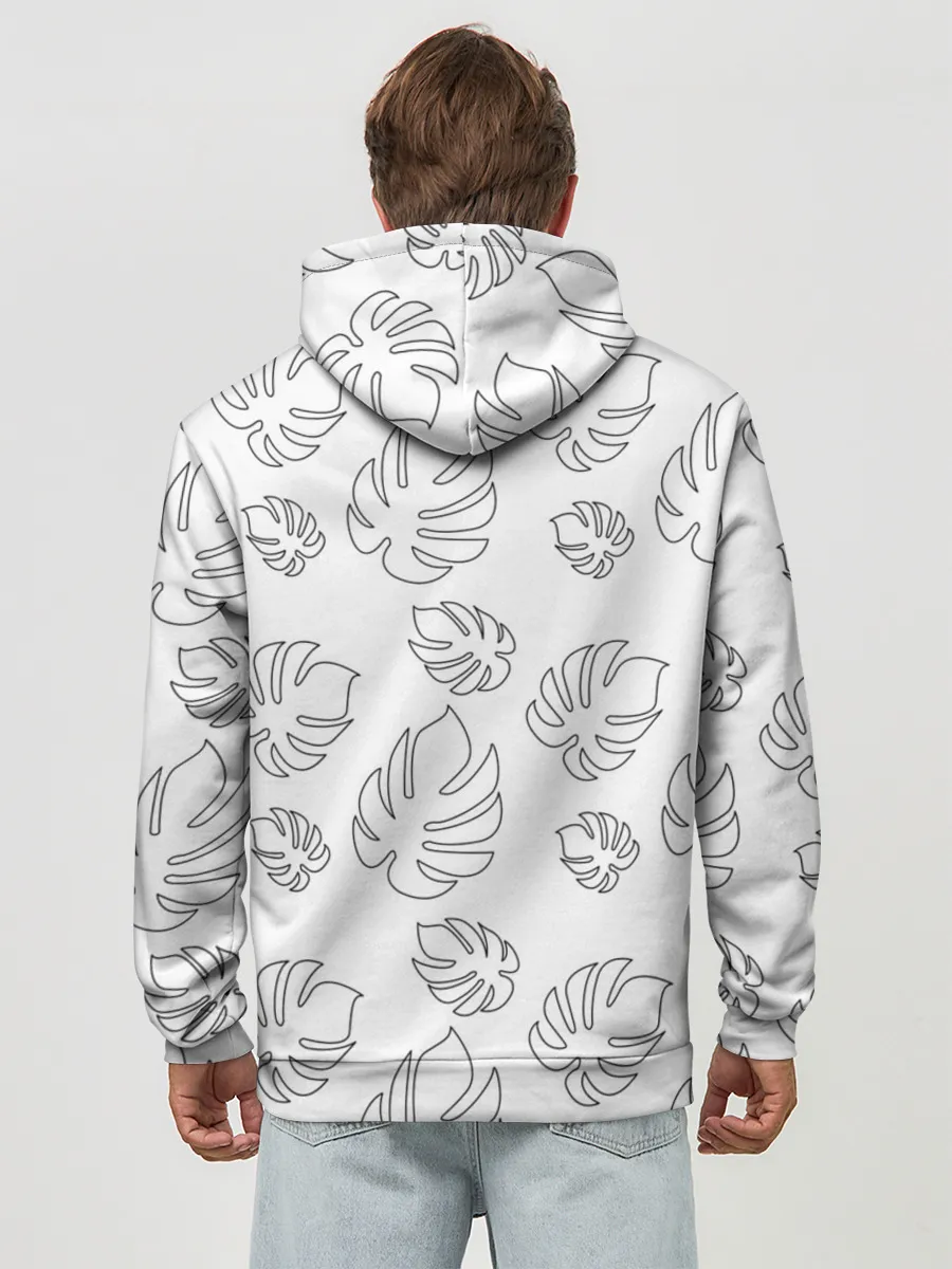 Худи мужской база хлопок / Листья