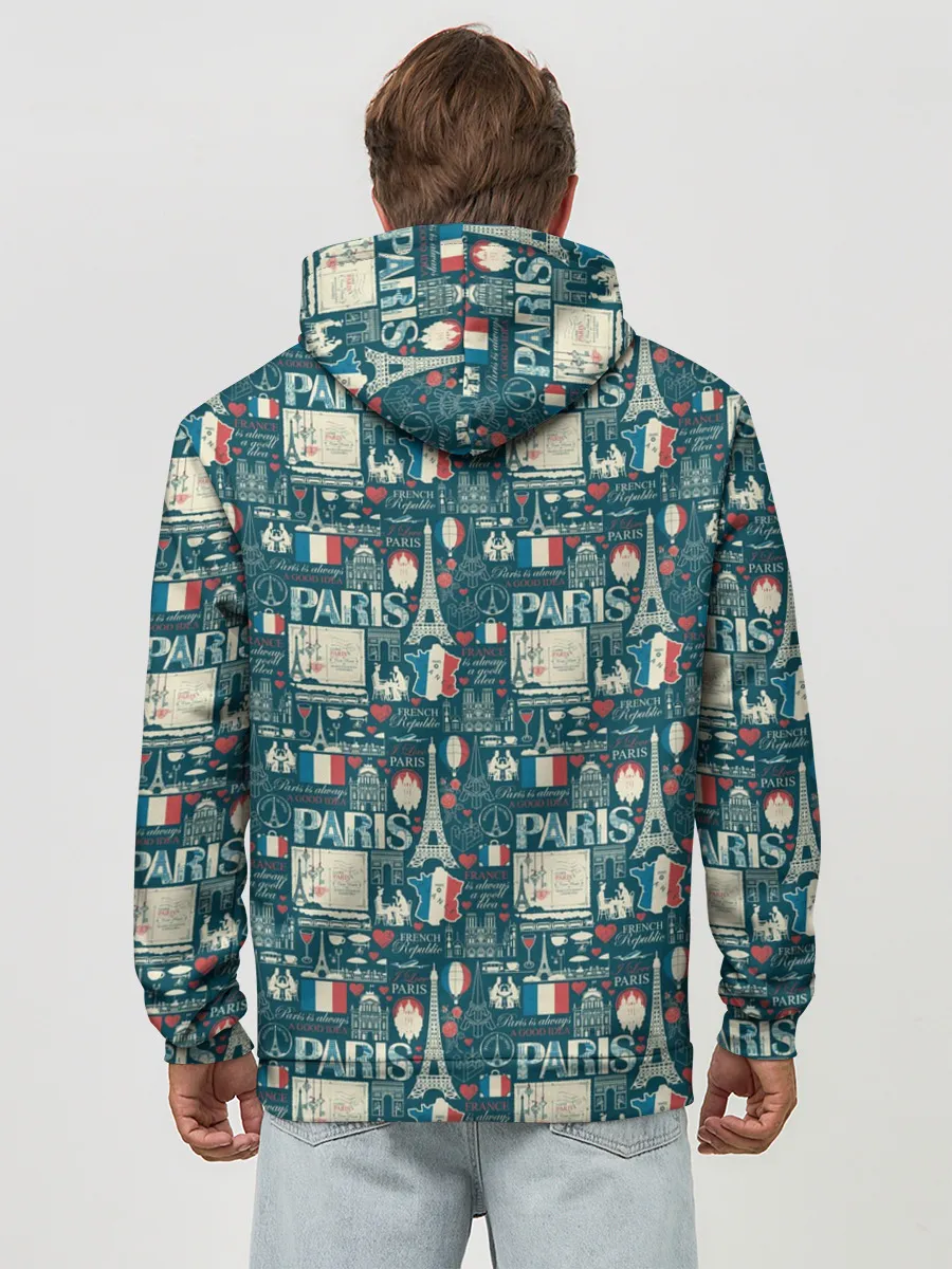 Худи мужской база хлопок / PARIS