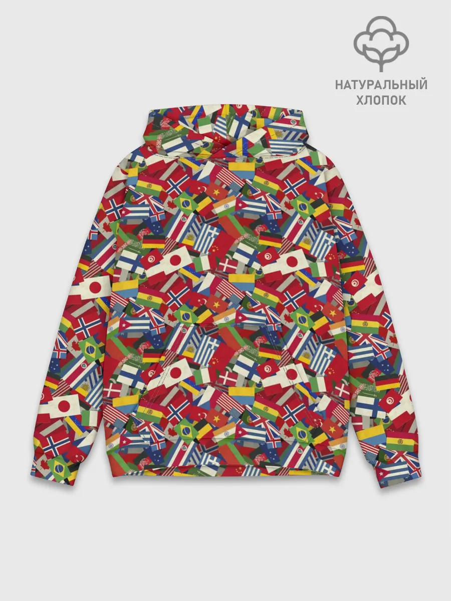 Худи мужской база хлопок / Страны Мира