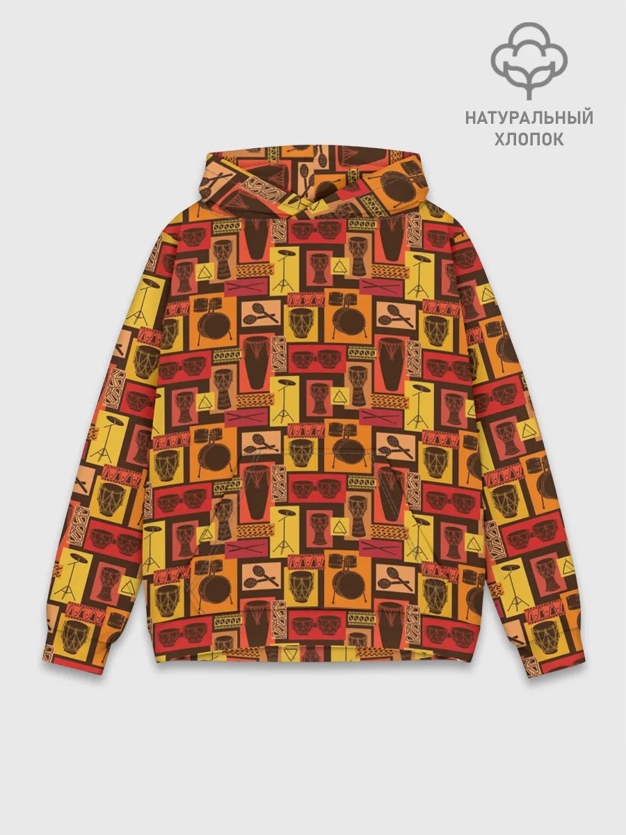 Худи мужской база хлопок / Барабанщик