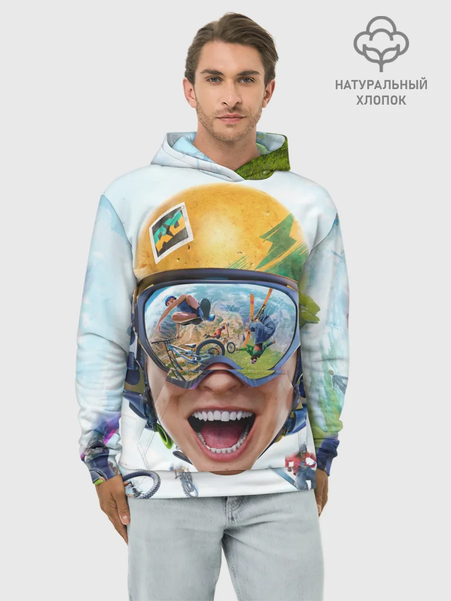 Худи мужской база хлопок / Riders Republic