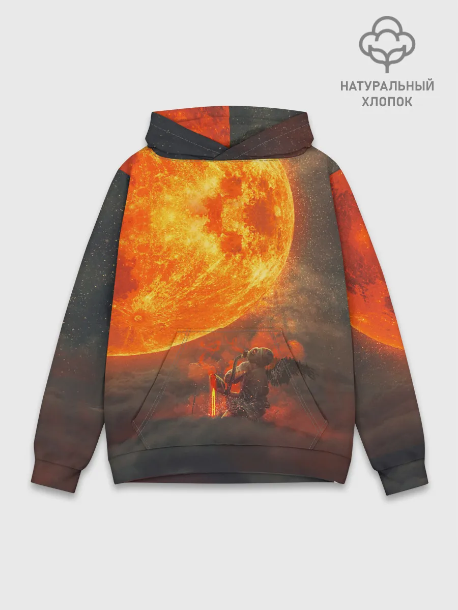 Худи мужской база хлопок / РАДИАЦИОННОЕ СОЛНЦЕ