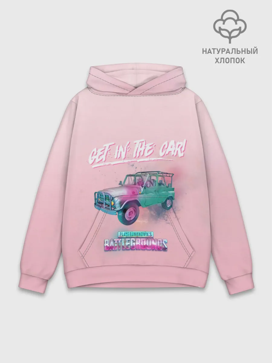 Худи мужской база хлопок / Залазь в тачку!