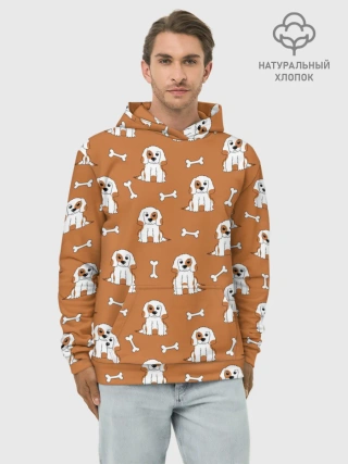 Худи мужской база хлопок / Пёс и кость