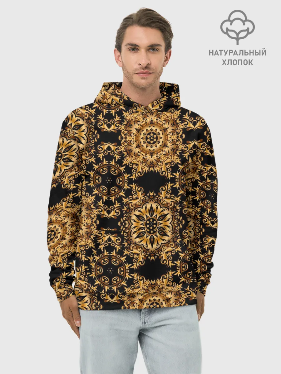 Худи мужской база хлопок / классические узоры