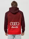 Худи мужской база хлопок / AUDI красная сетка