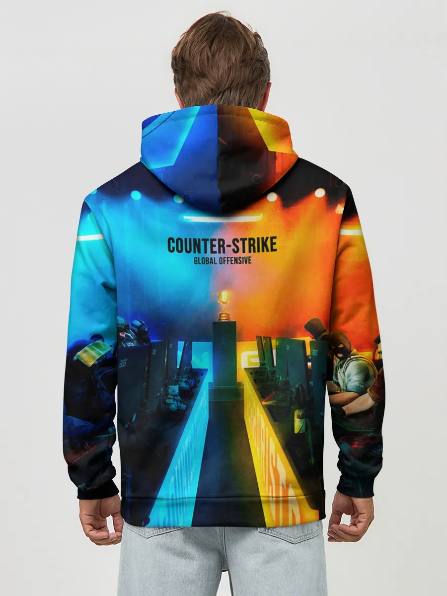 Худи мужской база хлопок / Road to global elite