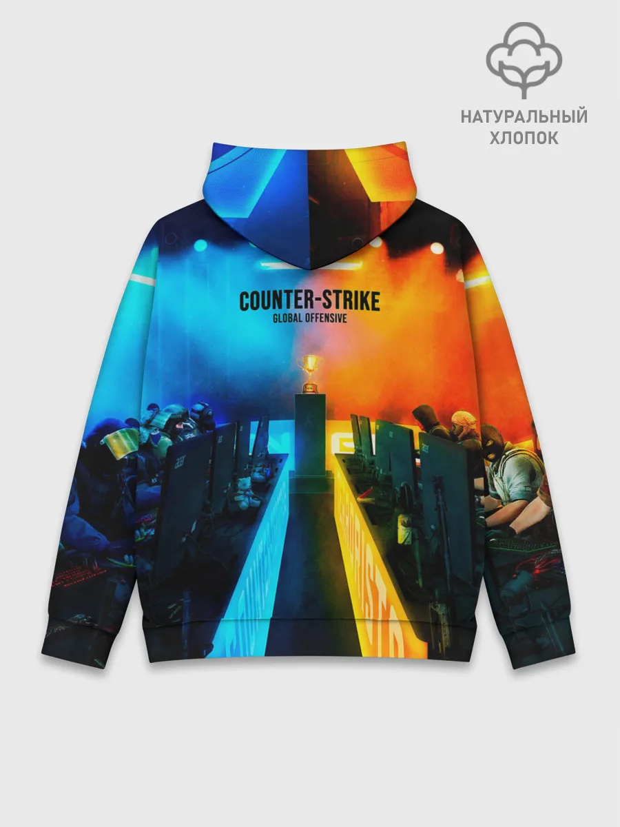 Худи мужской база хлопок / Road to global elite