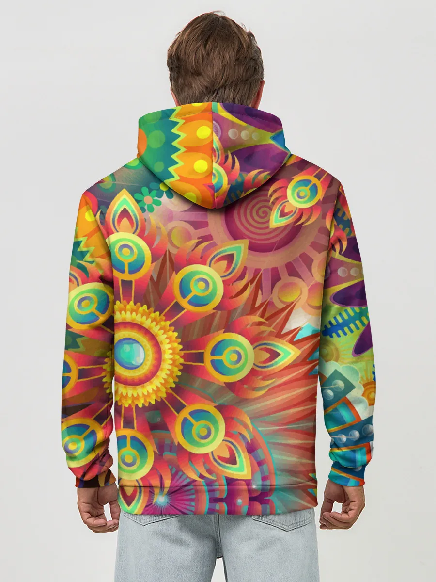 Худи мужской база хлопок / Тропики