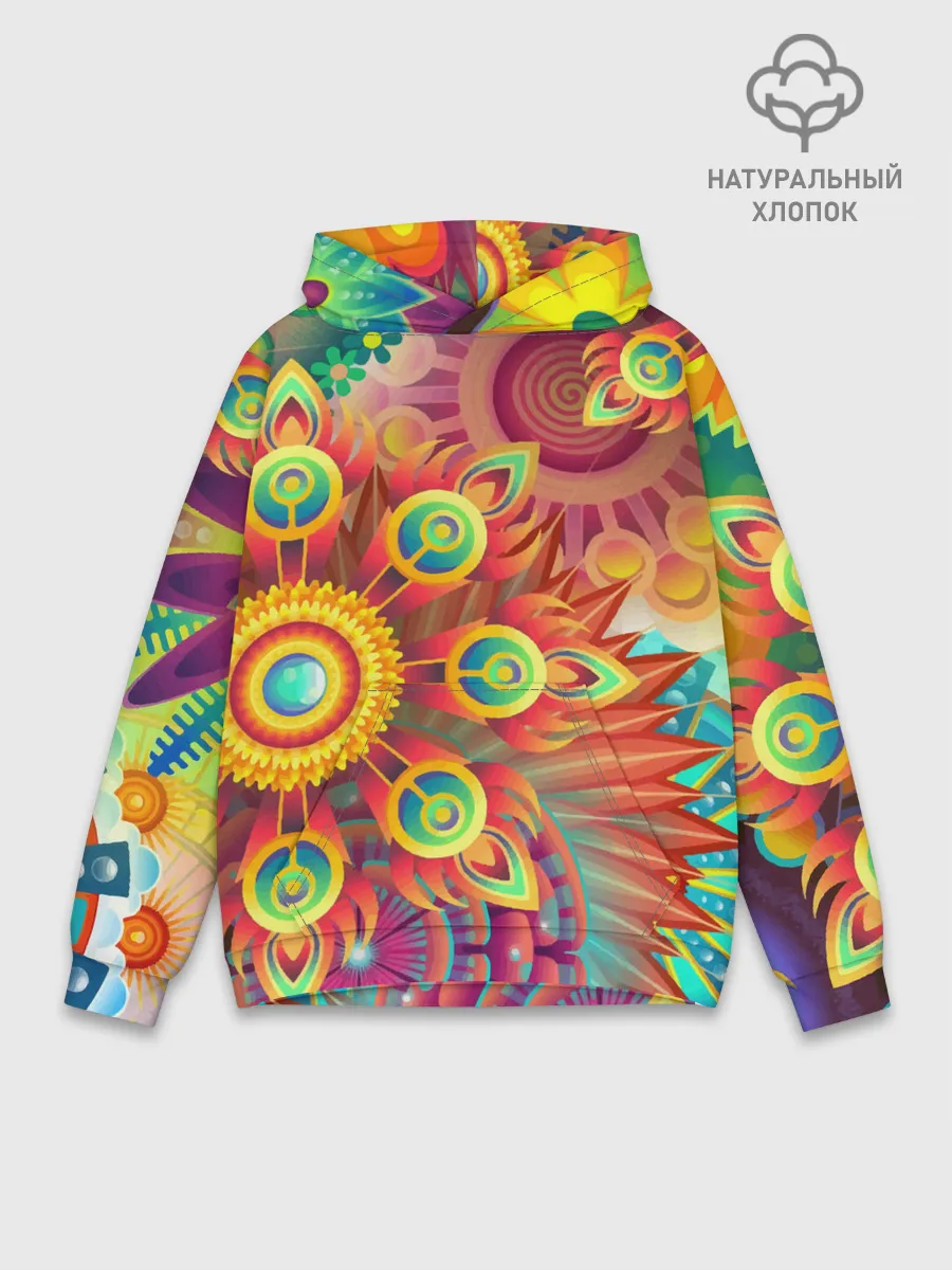 Худи мужской база хлопок / Тропики