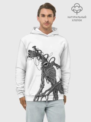 Худи мужской база хлопок / SIREN HEAD РИСУНОК