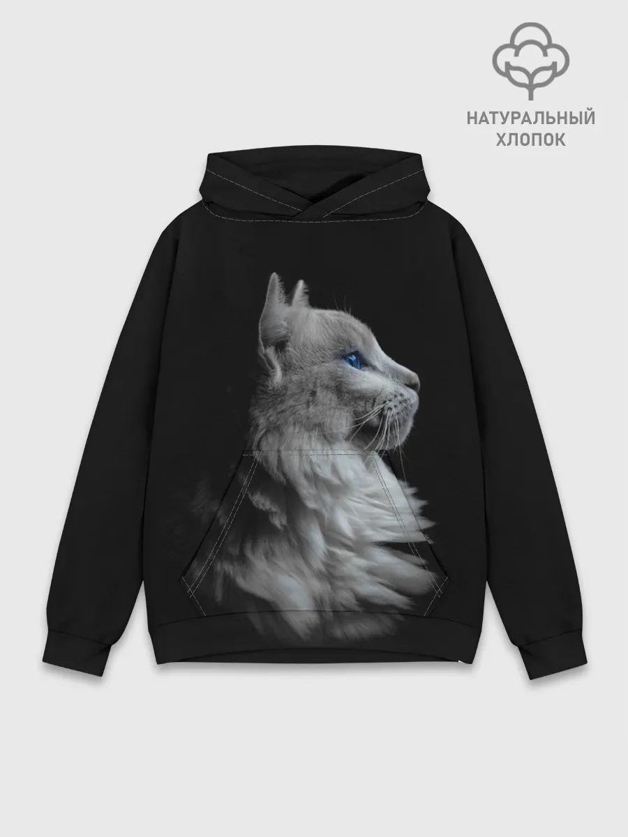 Худи мужской база хлопок / Голубоглазый гот