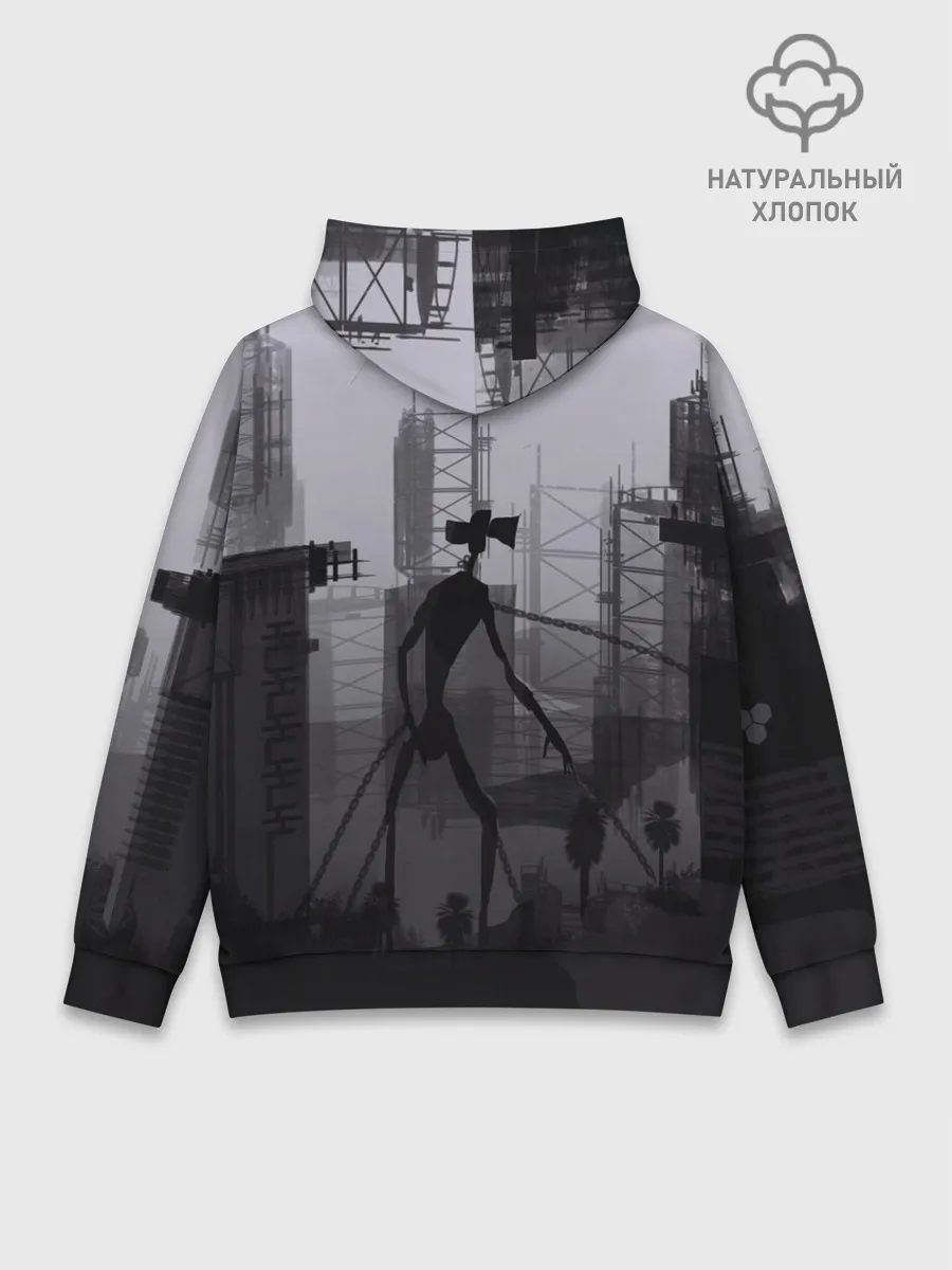 Худи мужской база хлопок / СИРЕНОГОЛОВЫЙ В ЦЕПЯХ