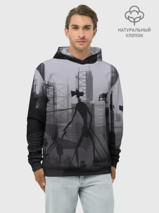 Худи мужской база хлопок / СИРЕНОГОЛОВЫЙ В ЦЕПЯХ