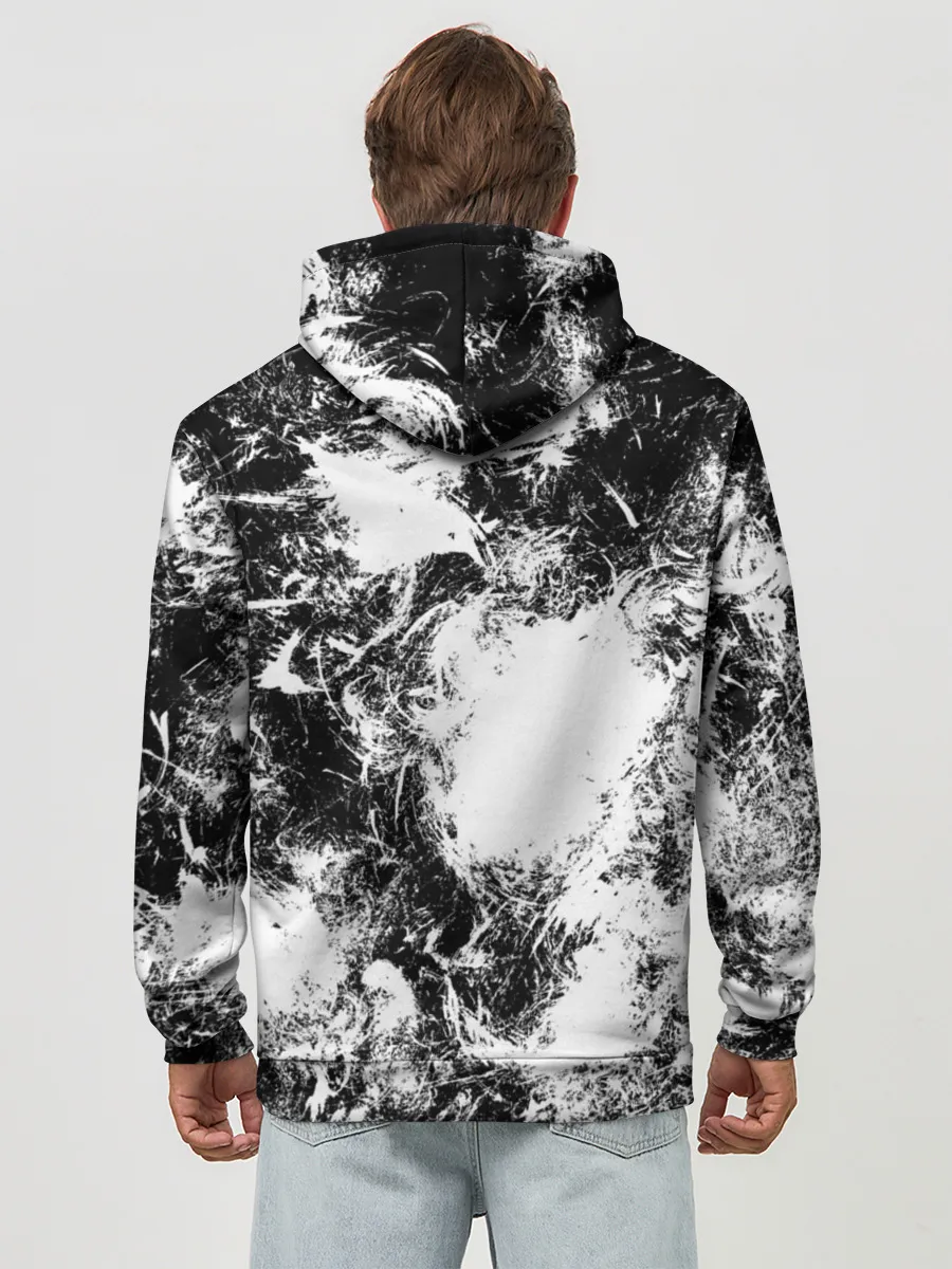 Худи мужской база хлопок / Абстракция