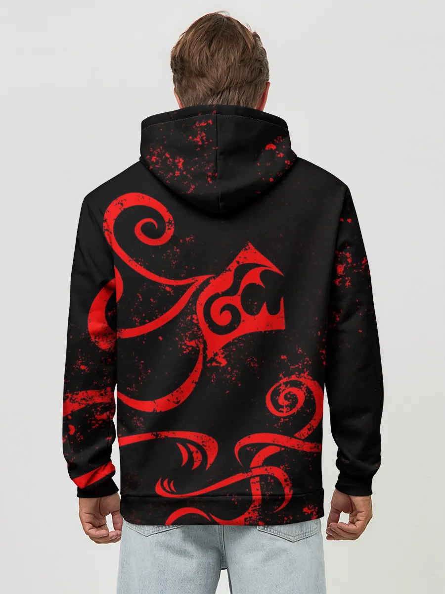 Худи мужской база хлопок / ТАТУИРОВКА ДРАКЕНА